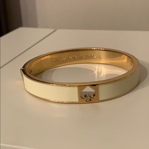Kate Spade bangle white gold
